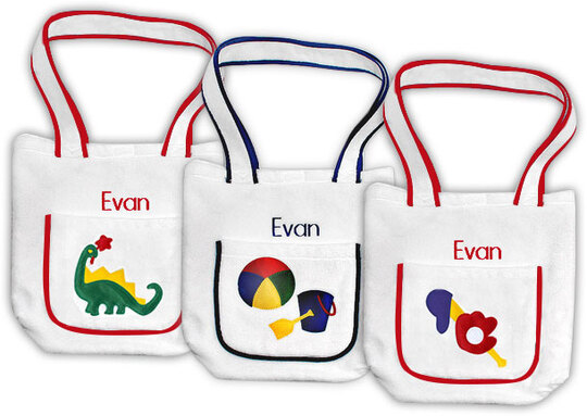 Boy's Cotton Velour Tote Beach or Pool Bag
